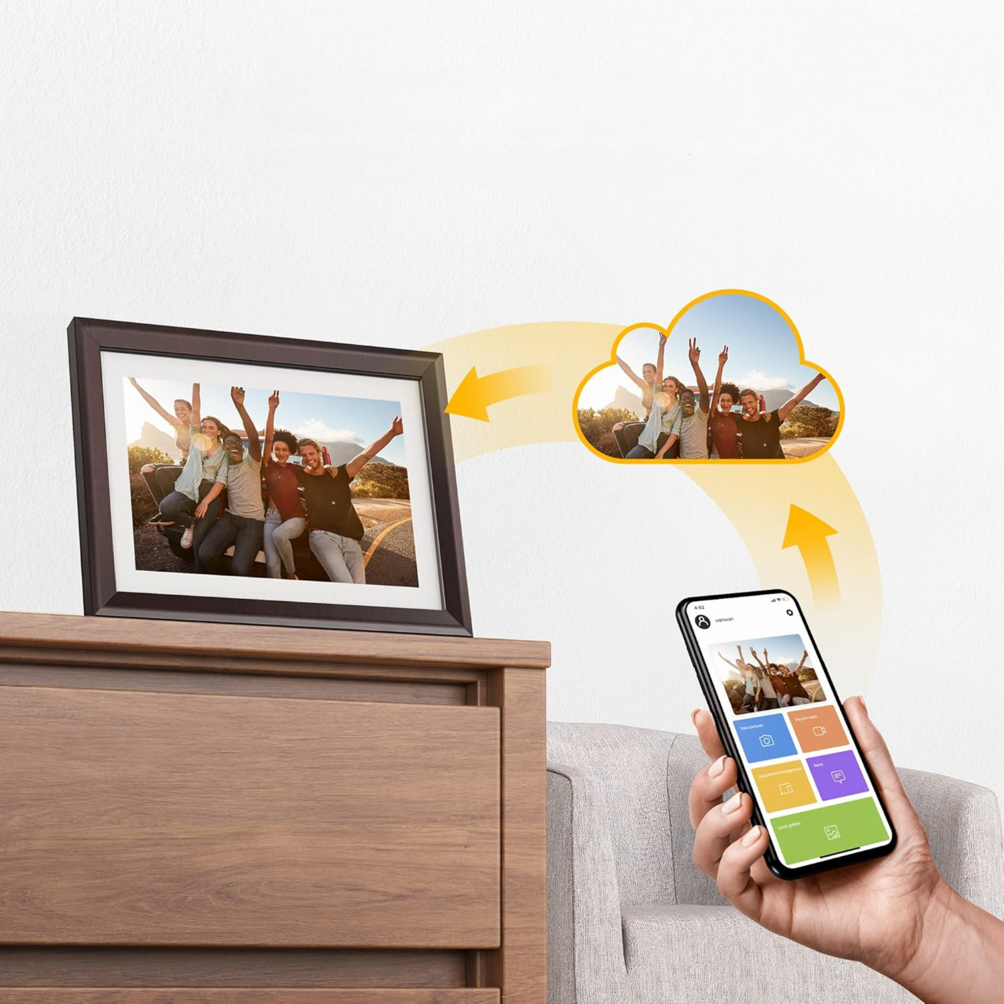 SnapView™ — digitaalinen valokuvakehys