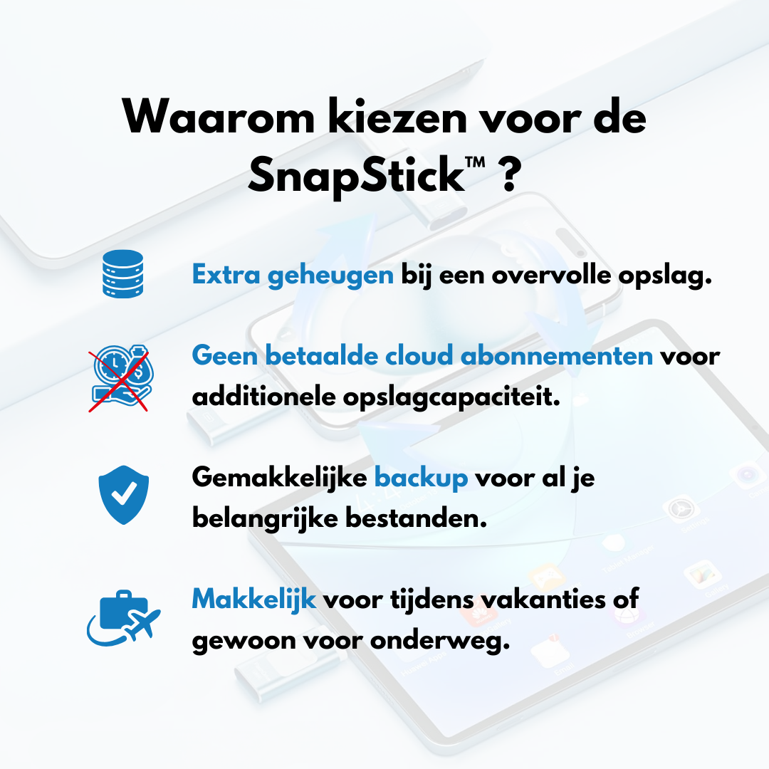 SnapStick™ Mobiilitallennus