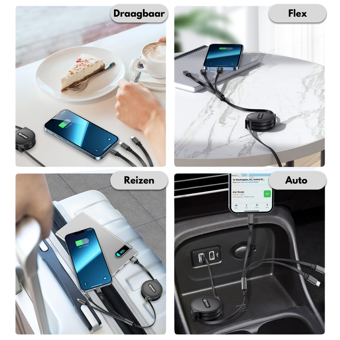 MultiCord Pro™ Vedettävä Pikalaturi