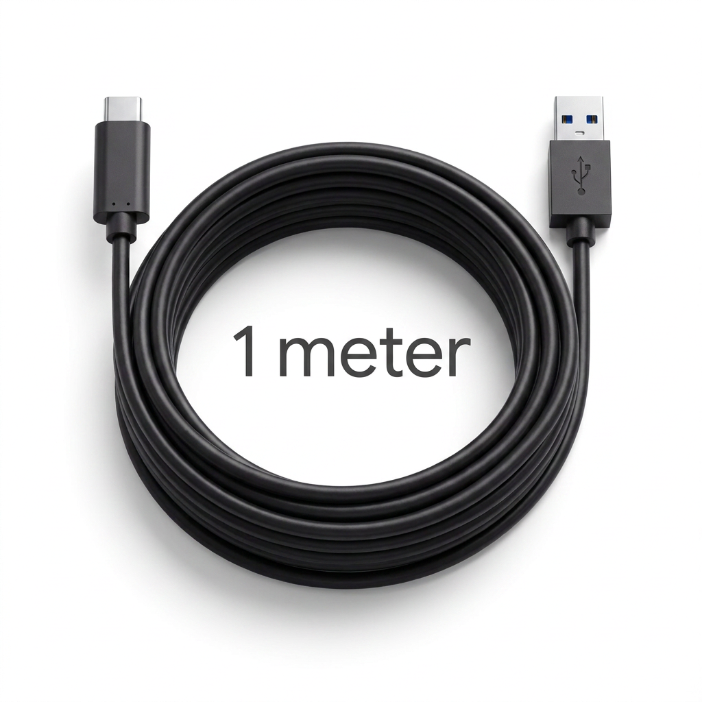 Extra pitkä USB-C-kaapeli — 1 m liikkumisvapautta